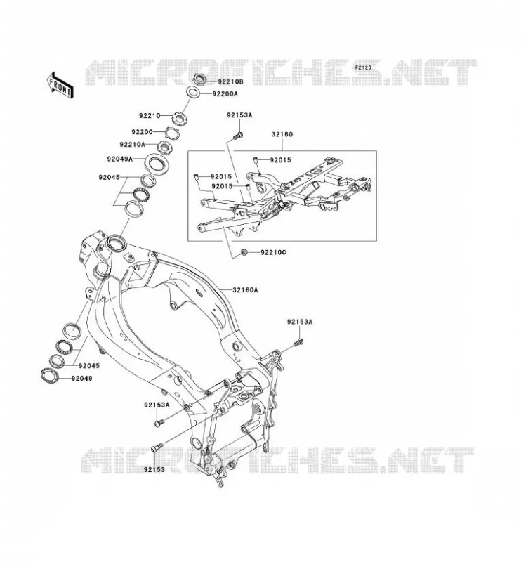 CH&Acirc;SSIS Kawasaki MOTOS 636 2006 NINJA ZX-6R  ZX636C6F