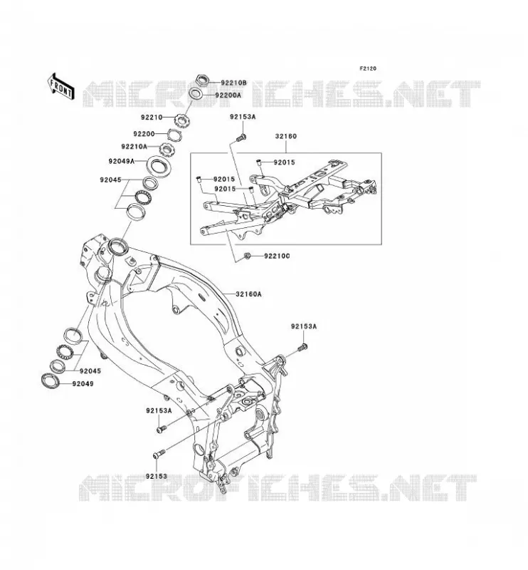 CH&Acirc;SSIS Kawasaki MOTOS 636 2006 NINJA ZX-6R  ZX636C6F