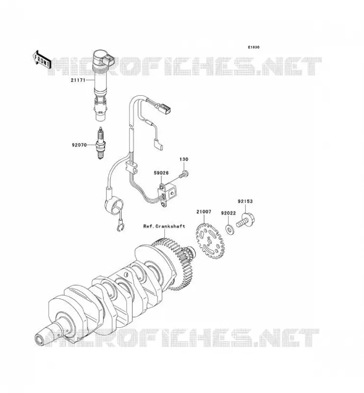 SYSTEME D&acute;ALLUMAGE Kawasaki MOTOS 636 2006 NINJA ZX-6R  ZX636C6F