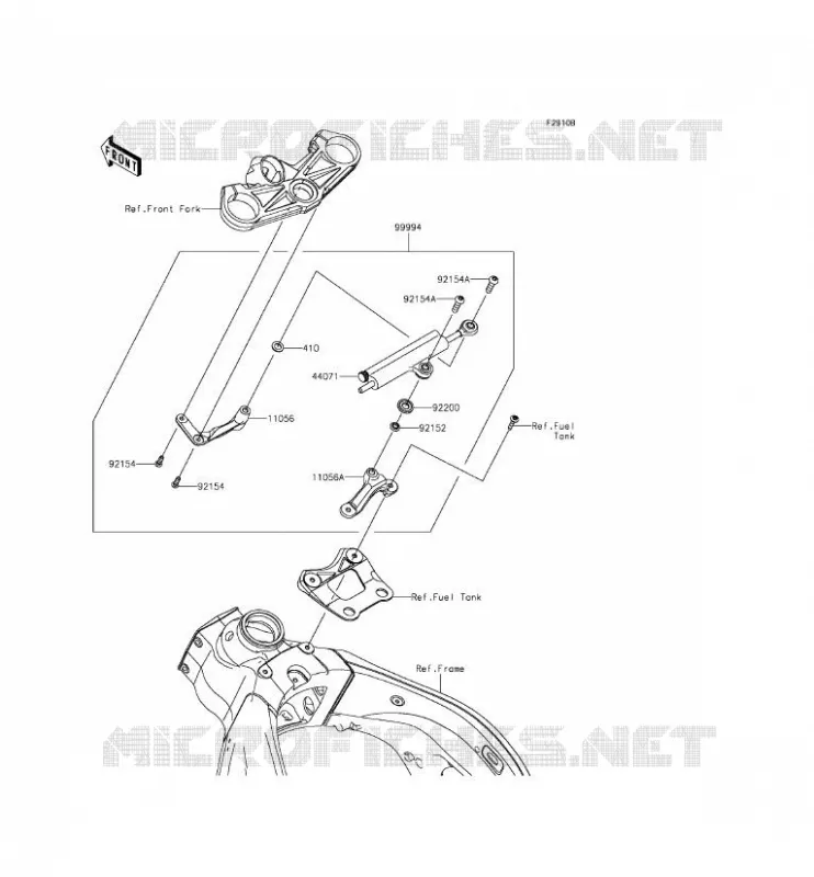ACCESSOIRE (AMORTISSEUR DE DIRECTION) Kawasaki MOTOS 636 2013 NINJA ZX-6R  ZX636EDF