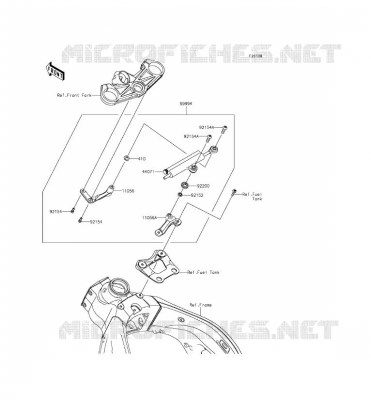 ACCESSOIRE (AMORTISSEUR DE DIRECTION) Kawasaki MOTOS 636 2014 NINJA ZX-6R  ZX636EEF