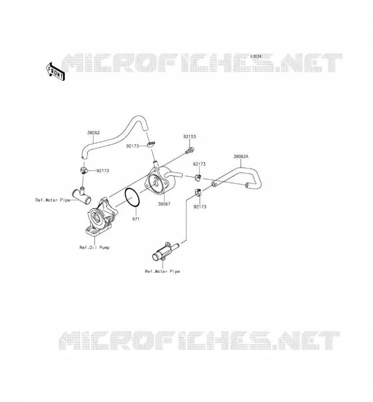 RADIATEUR D'HUILE Kawasaki MOTOS 636 2014 NINJA ZX-6R  ZX636EEF