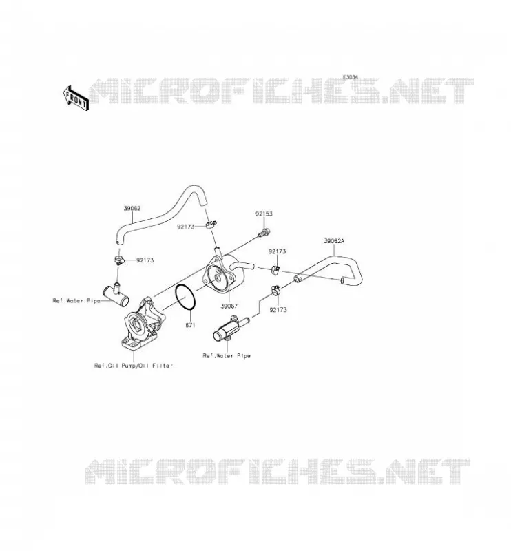 RADIATEUR D'HUILE Kawasaki MOTOS 636 2014 NINJA ZX-6R  ZX636EEF