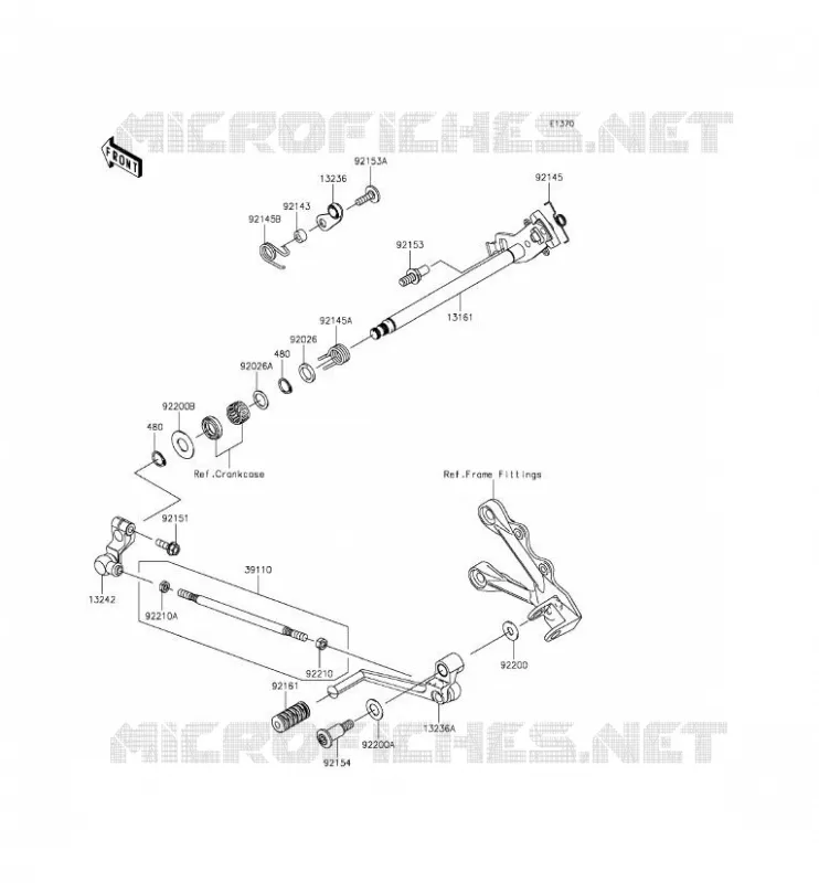 SELECTEUR Kawasaki MOTOS 636 2015 NINJA ZX-6R  ZX636EFF