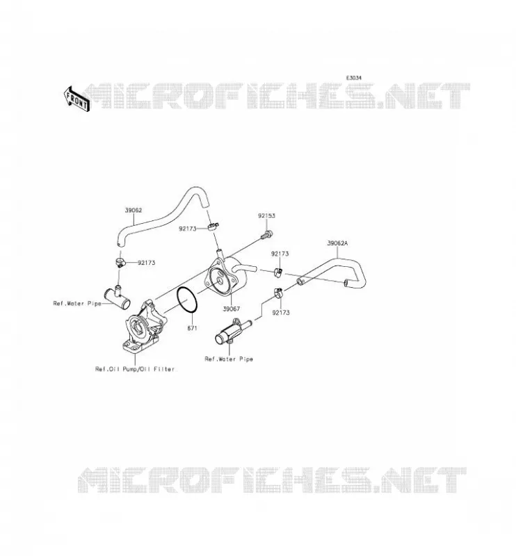 RADIATEUR D'HUILE Kawasaki MOTOS 636 2015 NINJA ZX-6R  ZX636EFF