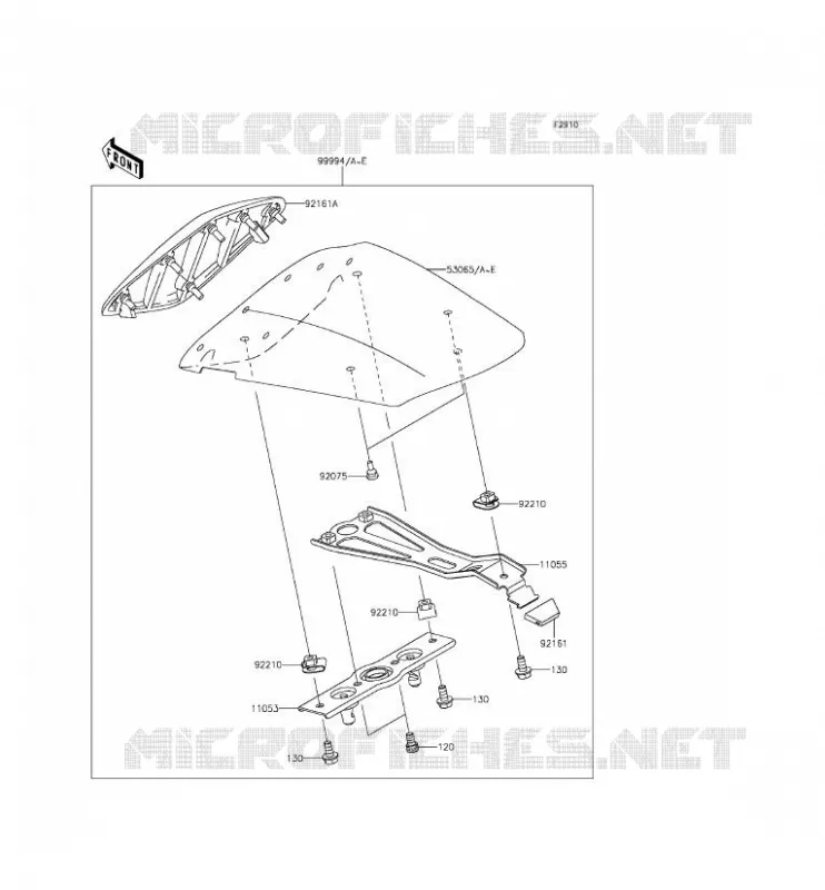 ACCESSOIRE (COUVRE SELLE) Kawasaki MOTOS 636 2013 NINJA ZX-6R ABS  ZX636FDF
