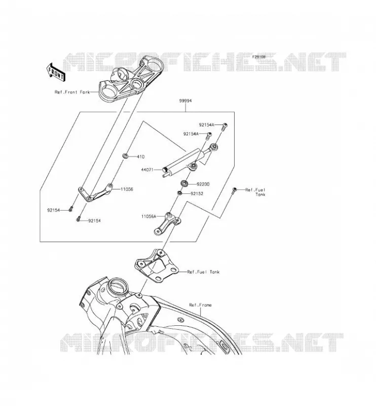 ACCESSOIRE (AMORTISSEUR DE DIRECTION) Kawasaki MOTOS 636 2013 NINJA ZX-6R ABS  ZX636FDF