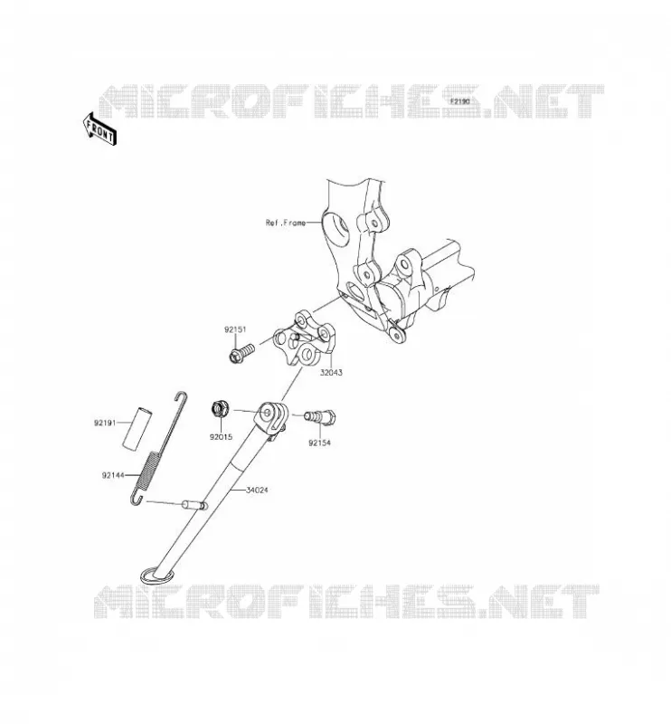 BEQUILLES Kawasaki MOTOS 636 2013 NINJA ZX-6R ABS  ZX636FDF
