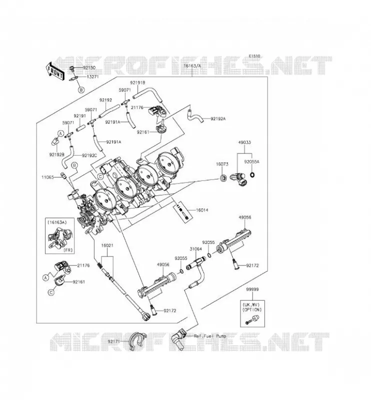 CARBU Kawasaki MOTOS 636 2014 NINJA ZX-6R ABS  ZX636FEF