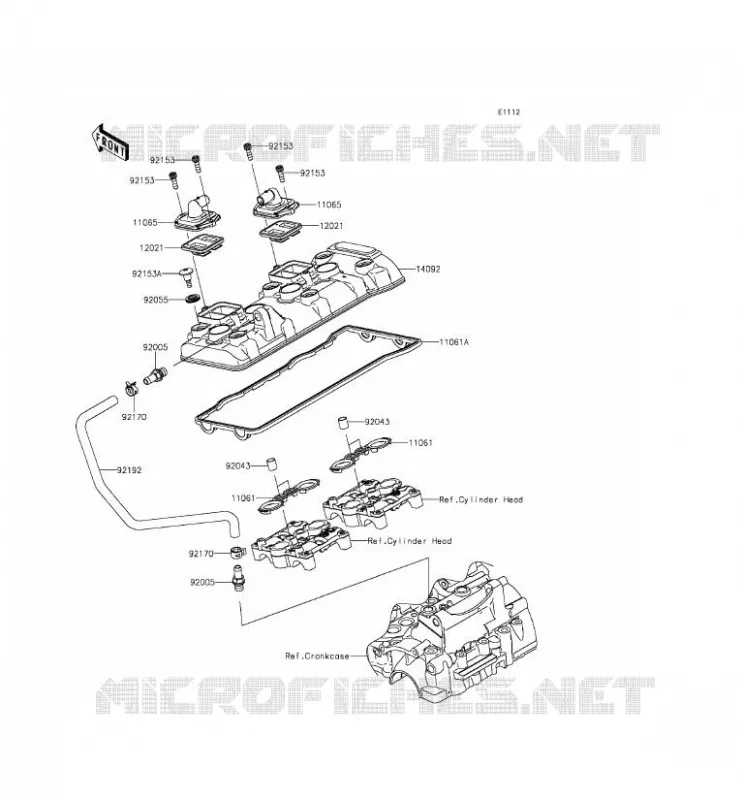 COUVRE CULASSE Kawasaki MOTOS 636 2014 NINJA ZX-6R ABS  ZX636FEF