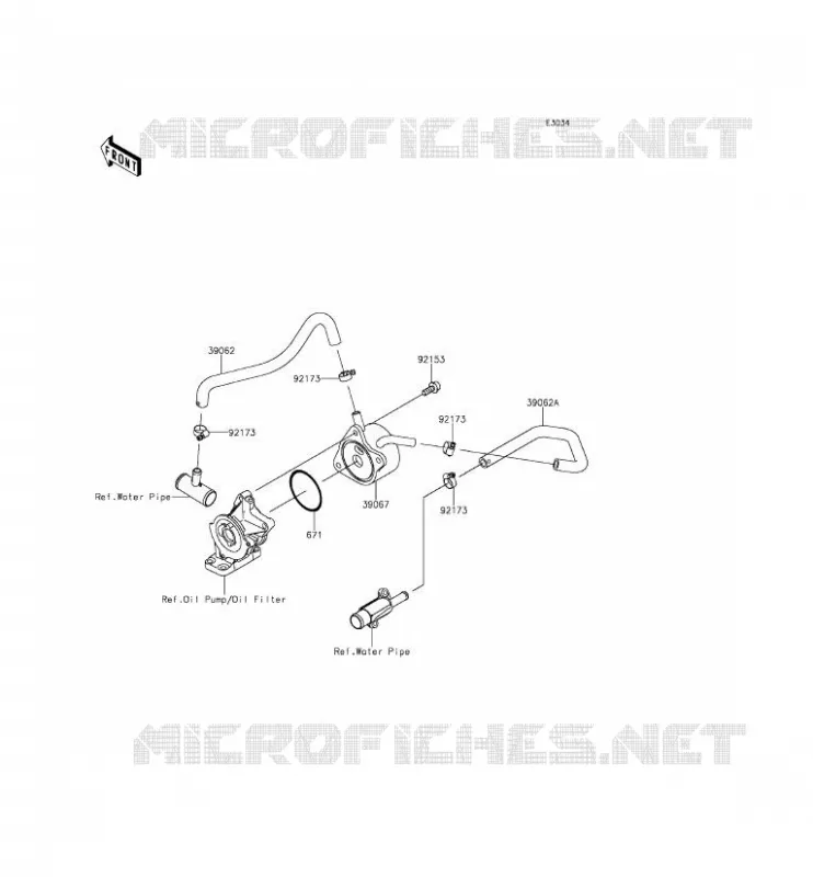 RADIATEUR D'HUILE Kawasaki MOTOS 636 2014 NINJA ZX-6R ABS  ZX636FEF