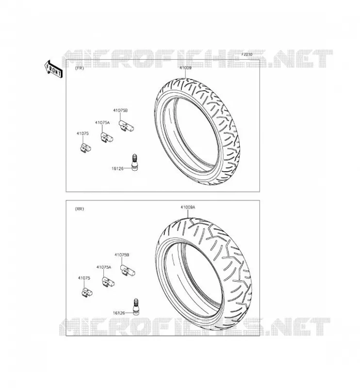 PNEUS Kawasaki MOTOS 636 2014 NINJA ZX-6R ABS  ZX636FEF