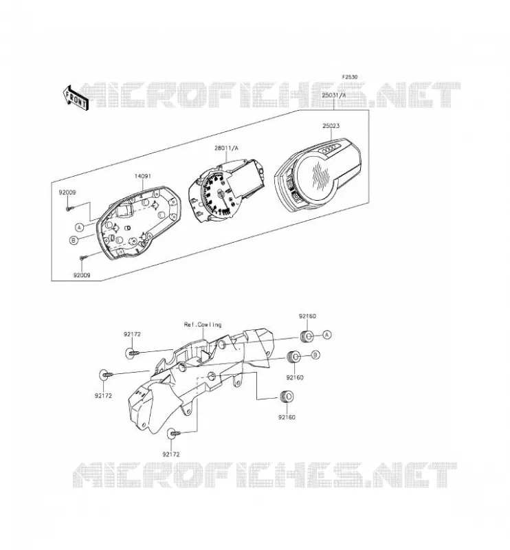 COMPTEURS Kawasaki MOTOS 636 2014 NINJA ZX-6R ABS  ZX636FEF