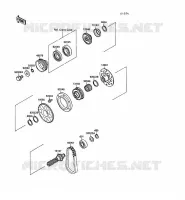 ARBRE GENERATEUR pour Kawasaki GPX750R