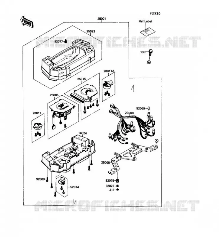 COMPTEURS Kawasaki MOTOS 750 1990 GPX750R  ZX750-F4