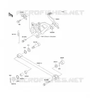 PEDALE DE FREIN pour Kawasaki ZXR750