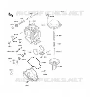PI&Egrave;CES DE CARBURATEUR pour Kawasaki ZXR750
