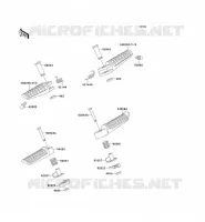 REPOSE PIED pour Kawasaki ZXR750