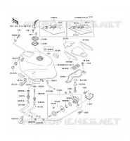 RESERVOIR CARBURANT pour Kawasaki ZXR750