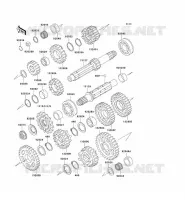 TRANSMISSION pour Kawasaki ZXR750