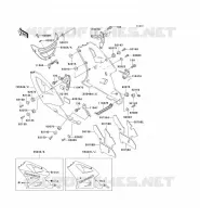 CARENAGE INFERIEUR pour Kawasaki ZXR750