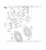 ETRIER AVANT pour Kawasaki ZXR750
