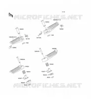 REPOSE PIED pour Kawasaki ZXR750