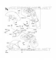 GARDE BOUE pour Kawasaki ZXR750