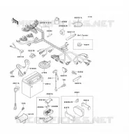 CHASSIS EQUIPMENT ELECTRIQUE pour Kawasaki ZXR750