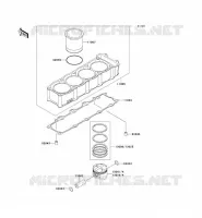 CYLINDRE/PISTON pour Kawasaki ZXR750