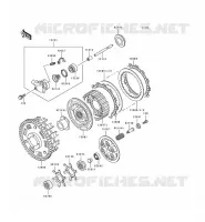 EMBRAYAGE pour Kawasaki ZXR750