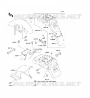 GARDE BOUE pour Kawasaki ZXR750