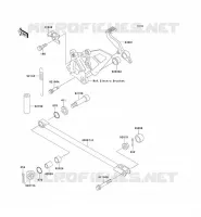 PEDALE DE FREIN pour Kawasaki ZXR750
