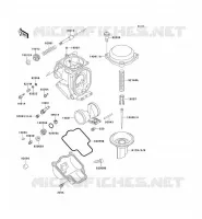 PI&Egrave;CES DE CARBURATEUR pour Kawasaki ZXR750