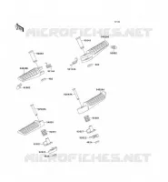 REPOSE PIED pour Kawasaki ZXR750