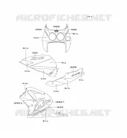 STICKER(GREEN/WHITE/BLUE) pour Kawasaki ZXR750