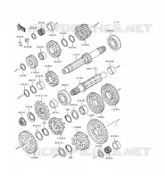 TRANSMISSION pour Kawasaki ZXR750