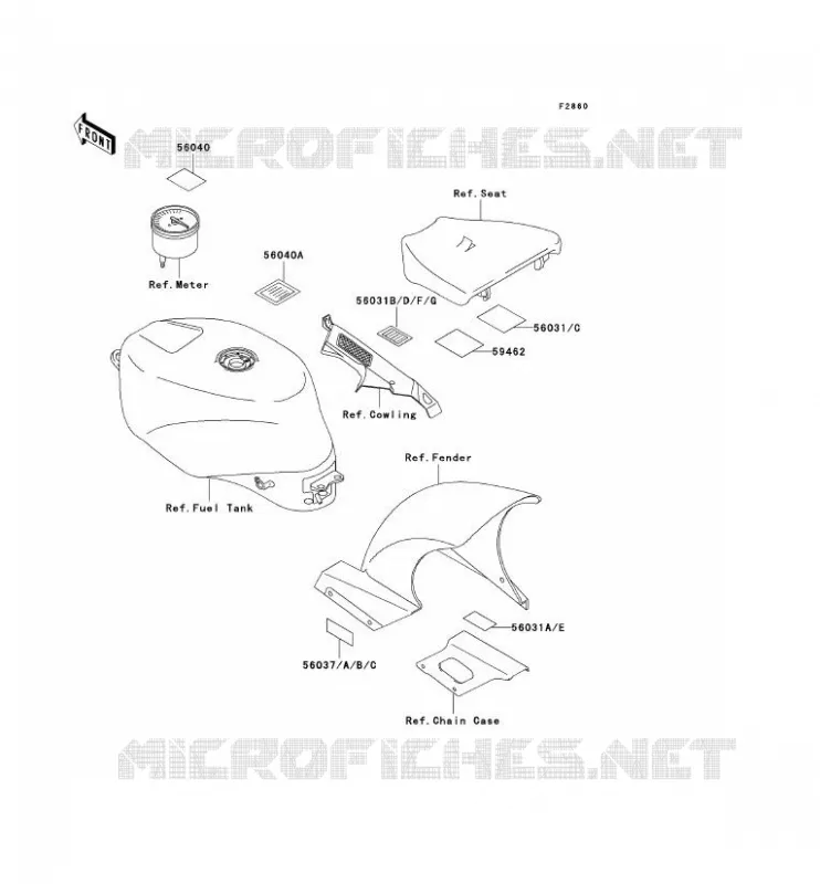 LABEL Kawasaki MOTOS 750 1994 ZXR750  ZX750-L2