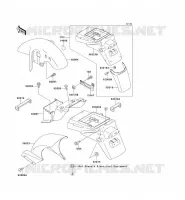 GARDE BOUE pour Kawasaki ZXR750R