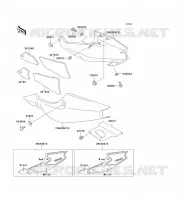 CACHE LAT&Eacute;RAL/GARDE CHAINE pour Kawasaki ZXR750R