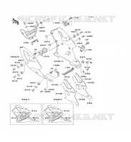 CARENAGE INFERIEUR pour Kawasaki ZXR750R