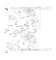 GARDE BOUE pour Kawasaki ZXR750R