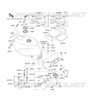 RESERVOIR CARBURANT pour Kawasaki ZXR750R