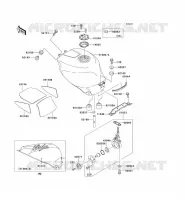 RESERVOIR CARBURANT pour Kawasaki NINJA ZX-7RR
