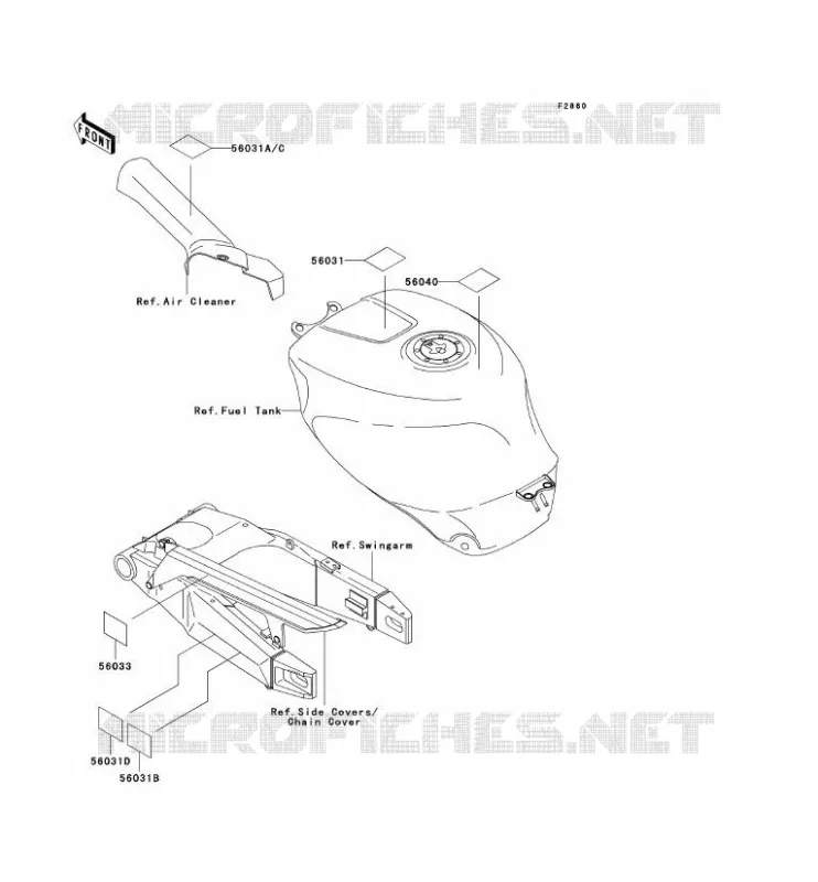 LABEL Kawasaki MOTOS 750 1997 NINJA ZX-7R  ZX750-P2