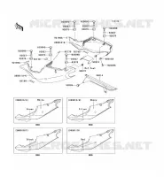 CACHE LAT&Eacute;RAL/GARDE CHAINE pour Kawasaki NINJA ZX-7R
