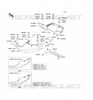 CACHE LAT&Eacute;RAL/GARDE CHAINE pour Kawasaki NINJA ZX-7R