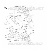 GARDE BOUE pour Kawasaki NINJA ZX-7R