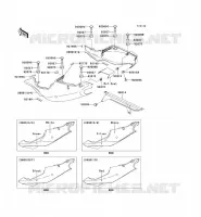 CACHE LAT&Eacute;RAL/GARDE CHAINE pour Kawasaki NINJA ZX-7R