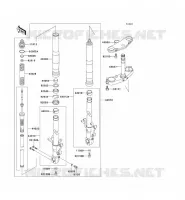 FOURCHE pour Kawasaki NINJA ZX-7R